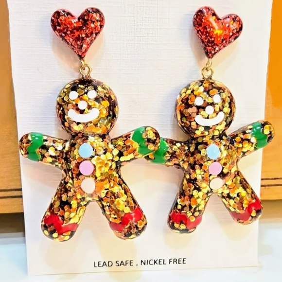 NWT ⚜️♥️⚜️ Piper K Christmas Balloon Sparkle
Gingerbread Cookie Earrings - Picture 4 of 5